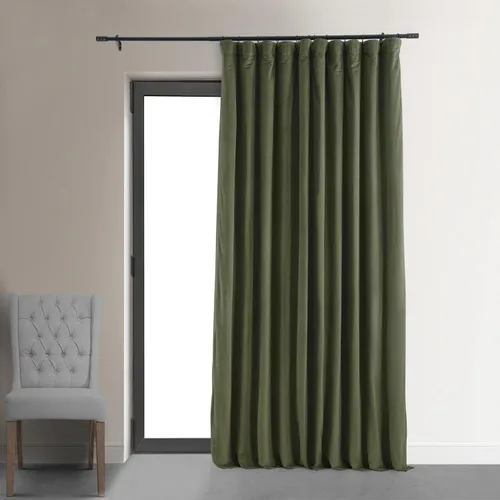 Miniatura 62 de HPD Half Price Drapes Cortinas Opacas Térmicas de Terciopelo Signature para Sala de Estar de 63 Pulgadas de Largo (1 Panel) con Bolsillo para Barra