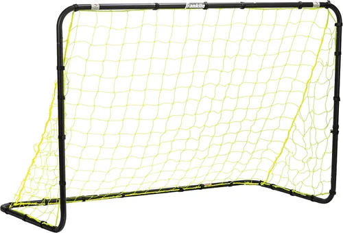 Metas de fútbol de competencia Franklin Sports - Metas de fútbol de acero portátiles para el patio trasero - Meta de fútbol para adultos y jóvenes