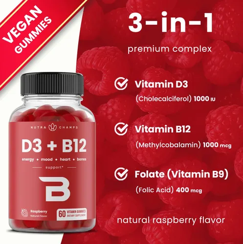 Miniatura 6 de NutraChamps Paquete de gomitas de vitamina B12 y gomitas de saúco