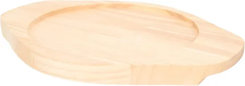 Fajita de madera Underliner Fajita Junta Fajita Placa Base Fajita Sizzle Plancha Base de madera Fajita Pan Grill Fajita Food Server 12.8x9.8x0.9 in