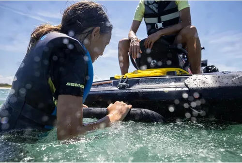 Miniatura 4 de Sea-Doo nuevo OEM, escalera de embarque retráctil con resorte, 295100747 295100869