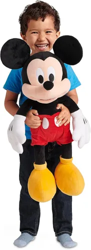 Miniatura 2 de Disney Store Peluche oficial de Mickey Mouse grande para niños, personaje de peluche con textura mullida y detalles bordados, cola suave, felpa