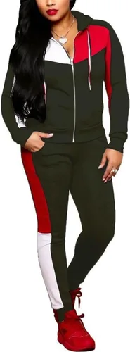 Miniatura 2 de Nhicdns Conjunto de trajes de correr para mujer de los años 80 y 90, trajes de dos piezas, ropa de bloque