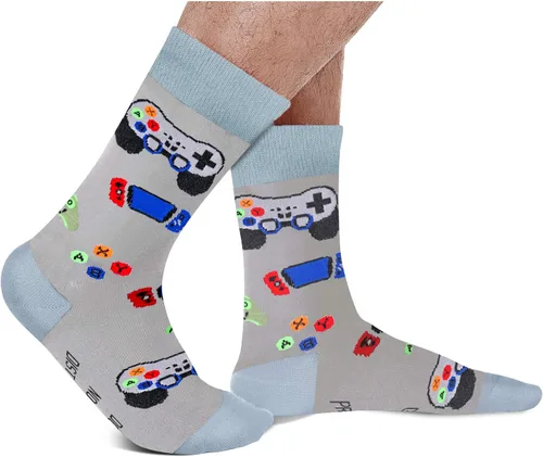 Miniatura 102 de AGRIMONY Calcetines divertidos con texto en inglés «Do Not Disturb Gaming» para hombres, mujeres, adolescentes, niños, Pascua, padres, cumpleaños