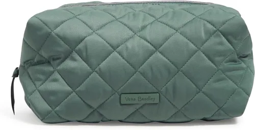 Miniatura 6 de Vera Bradley Bolsa organizadora de maquillaje cosmético grande de sarga de rendimiento para mujer