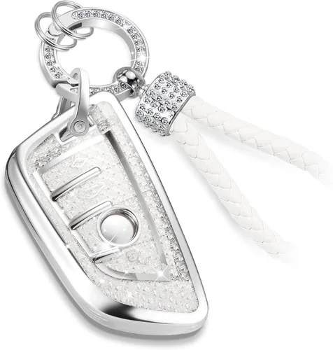 Miniatura 22 de para Buick - Funda para llavero con llavero de cuerda trenzada metálica anti-pérdida mejorada, carcasa suave de TPU exquisita para Avenir Envision
