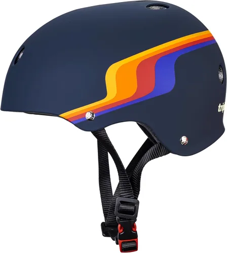 Miniatura 26 de Triple Eight Casco certificado Sweatsaver para patineta, BMX, Roller Derby, patinaje sobre ruedas, patinaje en línea, scooter y bicicleta Carbon