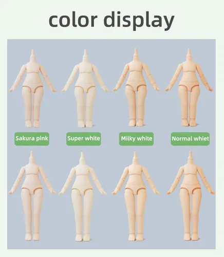Miniatura 4 de Cuerpo de Muñeca BJD a Escala 1/12 9.6cm/11cm YMY2 Cuerpo de Figuras de Acción de Reemplazo Accesorios para Muñecas (Blanco Normal, 9.6cm)