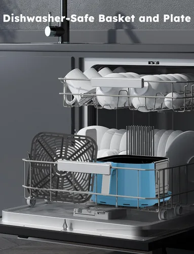 Miniatura 7 de Nuwave Brio Plus - Freidora de aire de 8 cuartos de galón, sin PFAS, nueva y mejorada, pantalla táctil digital, pantalla blanca fría, 50 °F ~ 400 °F