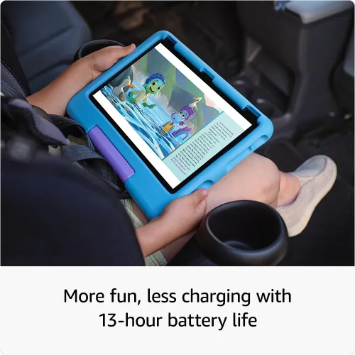 Miniatura 6 de Tablet Amazon Fire HD 10 Kids para niños de 3 a 7 años Controles parentales, 2 años de garantía sin preocupaciones, contenido adecuado para la Azul