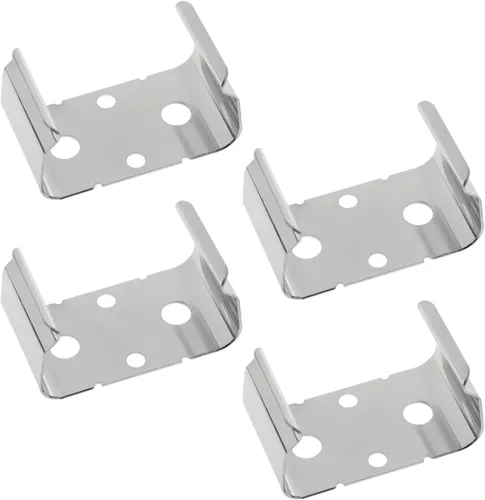 -4PCS Metal 9-Volt Batería Soporte Abrazadera AA Doble Soporte de Batería Clip de Fijación AA Doble Soporte de Batería Clip de Fijación