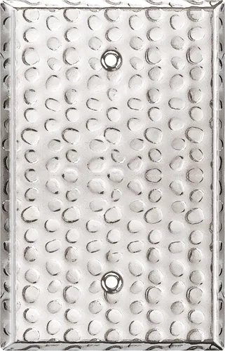 Miniatura 20 de LIDER Placa de Pared de Metal en Blanco, Cubierta de Tomacorriente en Blanco de Acero Inoxidable, Resistente a la Corrosión, Tamaño Mediano 1-Gang