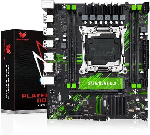 Miniatura 10 de X99 Placa base de doble CPU LGA 2011-3 Placa base de servidor para Intel i7 5ª/6ª generación Xeon E5 V3/V4 Series