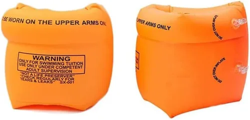 Miniatura 6 de 2 – 4 unidades de flotadores inflables de natación, alas de agua flotantes, anillo de brazo de natación para niños y adultos 30-150 libras Azul