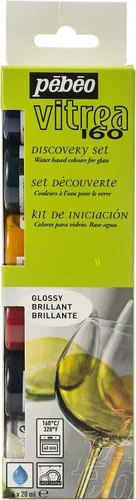 Miniatura 27 de Pebeo Vitrea 160 - Pintura para vidrio brillante, botella de 45 ml - Azul lapislázuli