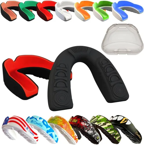 Miniatura 20 de Protector Bucal Hervir y Morder (Jóvenes y Adultos) DA Boquilla Deportiva de Ajuste Personalizado para Fútbol Americano, Hockey, Rugby, Lacrosse