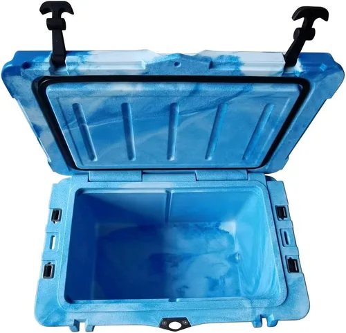 Miniatura 2 de BKC Enfriador aislado rotomoldeado de 20L/45L, enfriador de hielo de 3 días, hielera ideal para pesca, canotaje, barbacoa, camping, pincnic y otras