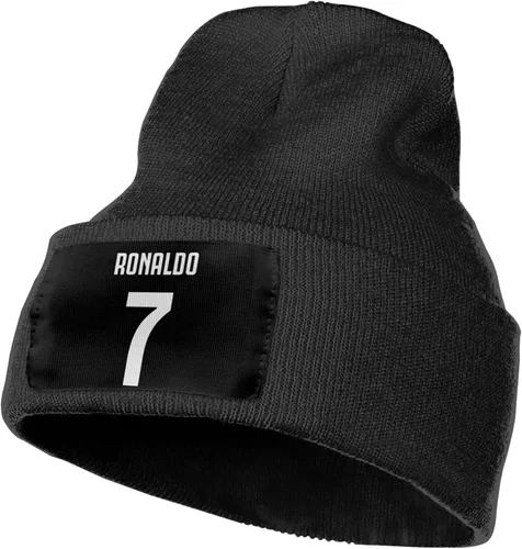 Miniatura 5 de Ronaldo #7 - Gorro de punto unisex para adultos, estilo casual, pasamontañas, medio pasamontañas