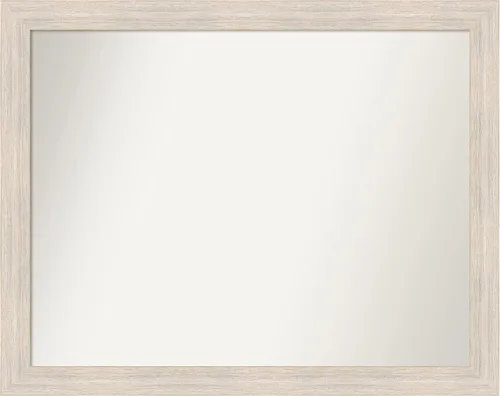 Miniatura 14 de Amanti Art Espejo de baño blanco para sobre el fregadero, 30 x 35 pulgadas, espejo de tocador rectangular estrecho de Eva de oro blanco, marco