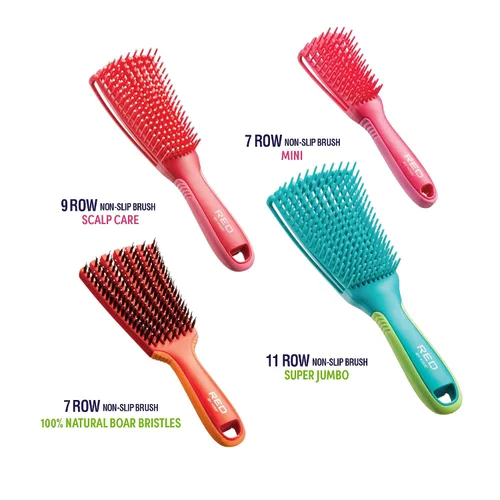 Miniatura 7 de Red by Kiss Cepillo desenredante antideslizante Glide & Define para cabello natural (Super Jumbo)