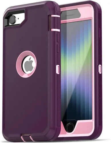 Miniatura 14 de AICase Funda para iPhone SE Case de 3ª y 2ª Generación, para iPhone SE 2022/2020 Protector de Pantalla Integrado Resistente Protección Antigolpes