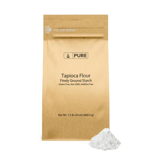 Miniatura 4 de Pure Original Ingredients Almidón de tapioca (2 lb) Sin gluten, sin OMG, básico de cocina, harina de tapioca