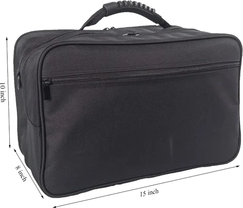 Miniatura 3 de Bolsa de herramientas de peluquería para peluquería de gran capacidad, equipo de pelo de poliéster, organizador de hombro, kit de aseo