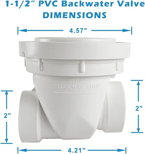 Miniatura 2 de HYDRO MASTER Válvula de remanso de PVC, (1-1/2 pulgadas)