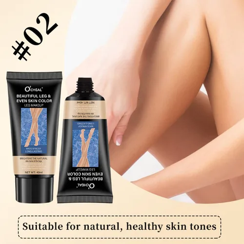 Miniatura 2 de Maquillaje de piernas impermeable sin transferencia, maquillaje para venas varicosas, cicatriz corporal para cubrir tatuajes, 2 piezas
