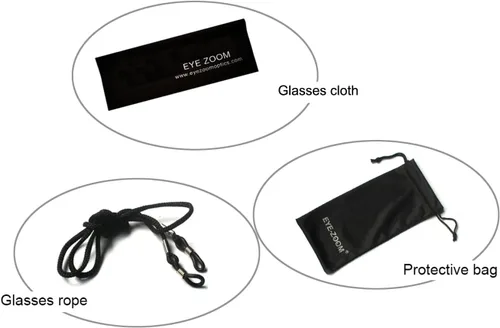 Miniatura 2 de Paquete de 3 lentes de lectura unisex con marco de plástico rectangular para hombres y mujeres