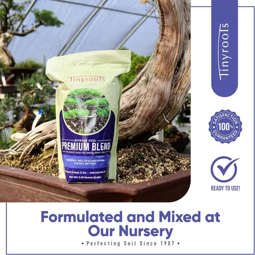 Miniatura 4 de Bonsai Outlet Tierra Premium para Bonsai - Tinyroots Bolsa de 2.5 Galones de Mezcla de Tierra para Bonsai Terminado, Ideal para Retención de Agua