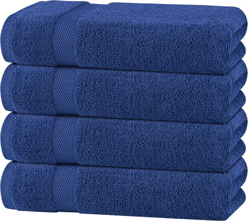 Miniatura 33 de Toallas de mano blancas clásicas para baño [paquete de 12] Toallas de mano de algodón a granel para gimnasio, cocina y spa, 16x27 pulgadas, toallas