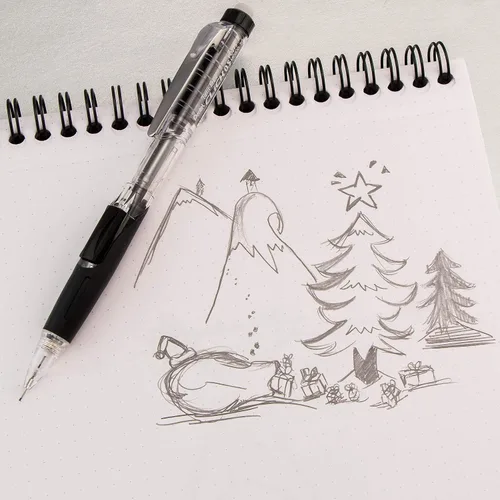 Miniatura 7 de Lápiz automático Pentel Twist Erase Click con 2 borradores de repuesto y minas, 0.01 pulgadas, barriles surtidos, Variados