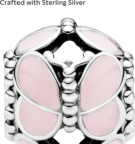 Miniatura 3 de PANDORA Joyería de mariposa rosa de plata de ley Metal Esmalte no aplica