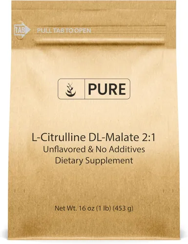 Pure Original Ingredients L-citrulina DL-malato suplemento en polvo, vegetariano, verificado en laboratorio