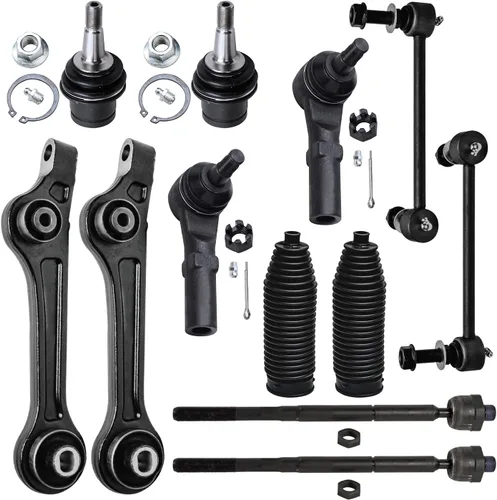 Miniatura 115 de Detroit Axle - Kit de suspensión delantera de 12 piezas para Mercury Grand Marquis Ford Crown Victoria Town Car 2003-2011, 2 brazos de control