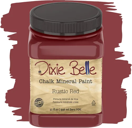 Miniatura 349 de Dixie Belle Paint Company - Pintura con acabado de tiza para muebles, color negro (Caviar), 1 galón, 128 fl oz, pintura mineral color rosa intenso