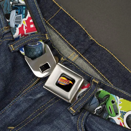 Miniatura 2 de Kids' Big Buckle-Down Seatbelt Belt Blaze 1.0" W, 20-36" L, Wide, Long