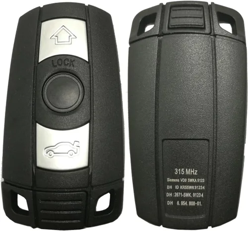 Carcasa de reemplazo para llavero de entrada sin llave para BMW 3 Series, 5 Series, X5, X6, Z4, Funda para llavero de coche con hoja en blanco sin
