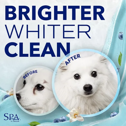 Miniatura 6 de TropiClean SPA Removedor de manchas de lágrimas para perros Champú facial de arándanos Eliminador de olores Sin lágrimas Blanqueador e