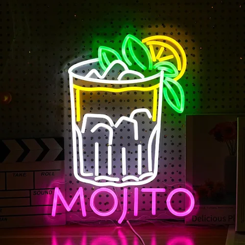 Miniatura 9 de Letrero de neón LED de monopatín para decoración de pared, pizza, luz de neón regulable con USB, para dormitorio, pizza, restaurante, tienda