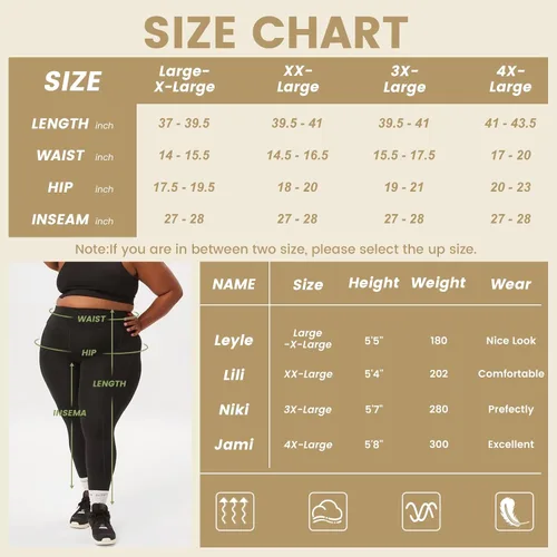 Miniatura 5 de HLTPRO Paquete de 3 leggings de talla grande con bolsillos para mujer, color negro, cintura alta, control de abdomen, pantalones de yoga suaves