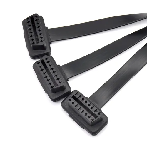 Miniatura 2 de iKKEGOL OBD2 OBDII 1 a 3 Perfil ultra bajo 16 pines macho a hembra Cable divisor Y Cable de extensión de diagnóstico 50 cm / 20