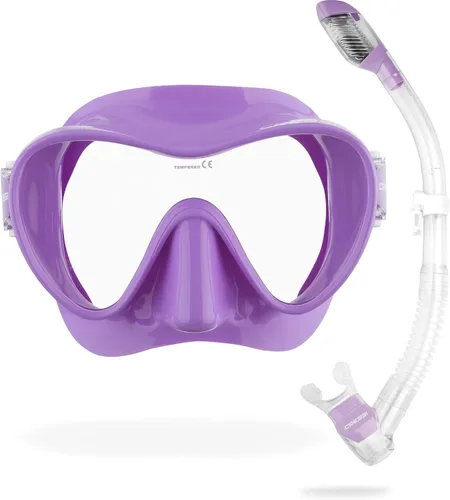 Miniatura 10 de Cressi Scuba Diving Snorkeling Kit - Freediving Mask & Dry Snorkel - F1 & Supernova Dry: Designed in Italy