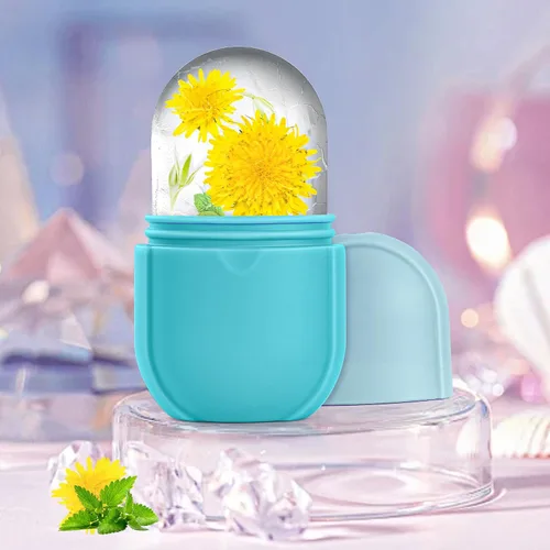Miniatura 2 de Rodillo de hielo para cara y ojos, rodillo de hielo de belleza facial, herramientas para el cuidado de la piel, cubo facial, masaje facial Gua Sha
