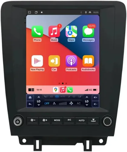 Miniatura 9 de Android 12 estéreo para Ford Mustang (2010-2014) Manual AC, pantalla IPS de 10 pulgadas 2G+32G Carplay inalámbrico incorporado/Android Auto Cámara