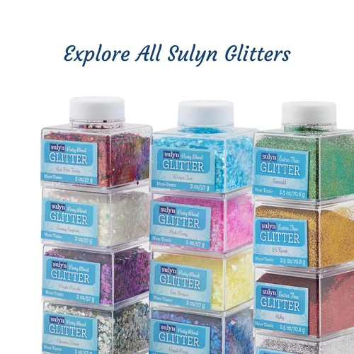 Miniatura 8 de Sulyn de 2 onzas. Apilador Glitter – Tarro Cristal Diamante