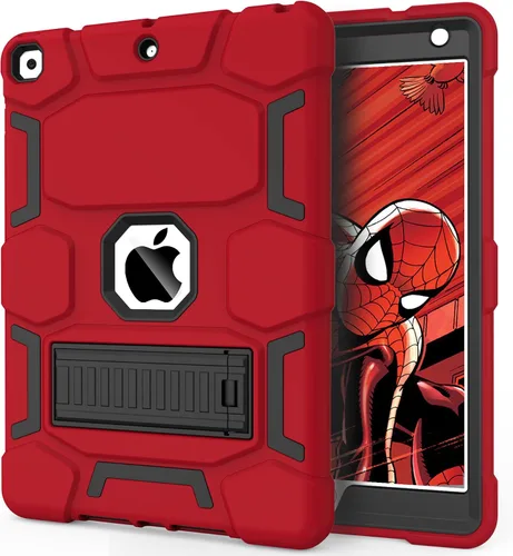 Miniatura 30 de CCMAO Funda para iPad de 6ª/5ª generación (9.7 pulgadas, 2018/2017), iPad Air de 2ª generación (2014) con soporte, funda protectora híbrida a prueba