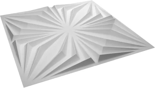 Miniatura 6 de Ekena Millwork WP20X20AHWH 19 5/8 pulgadas de ancho x 19 5/8 pulgadas de alto Asher EnduraWall Decorativo 3D Panel de pared cubre 2.67 pies cuadrados