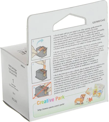 Miniatura 3 de Canon Cartucho de tinta negra PG-240 y PG-240 XL Black Ink Catridge compatible con impresoras MG2120, MG3120, MG4120, MX512, MX432, MX372, MX522